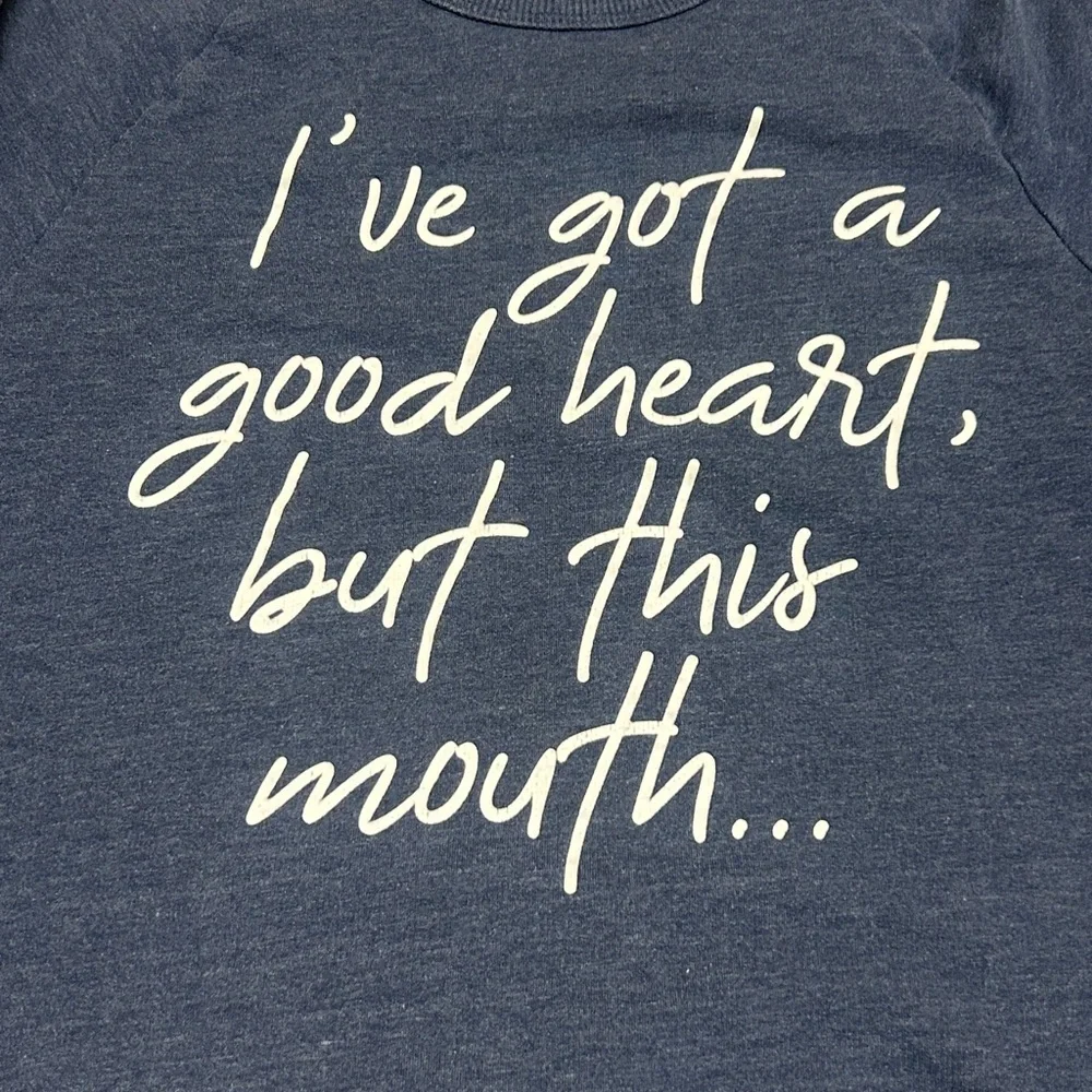 Navy Blue Graphic Sweatshirt small women’s
